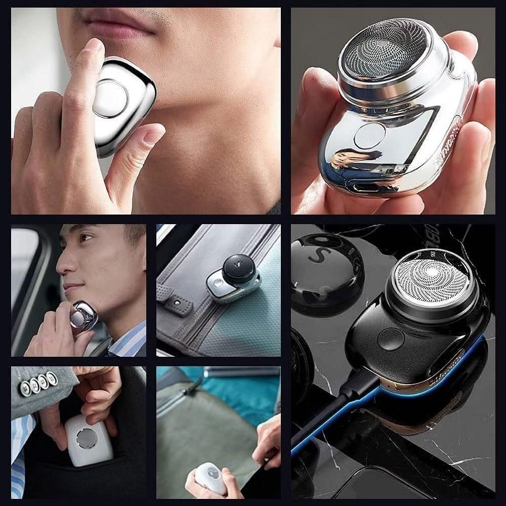 Compact Electric Beard Shaver – Mini Portable Razor for Travel & Daily Grooming