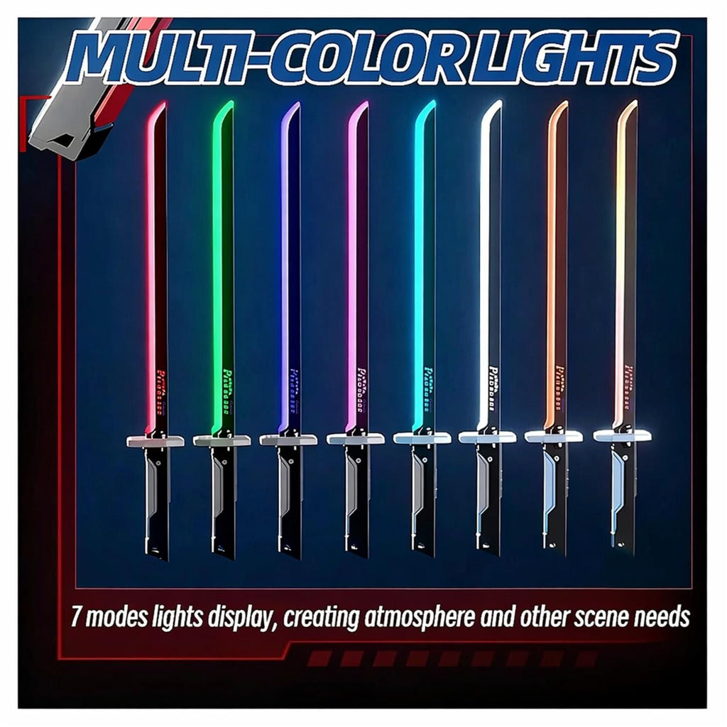 Multicolor LED Lightsaber Toy – Spark Sword with Sound & Fog Effects