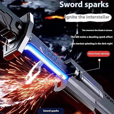 Multicolor LED Lightsaber Toy – Spark Sword with Sound & Fog Effects
